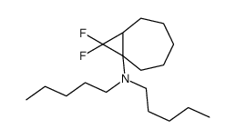 8,8-difluoro-N,N-dipentylbicyclo[5.1.0]octan-7-amine结构式