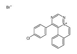 1-(4-chlorophenyl)-[1,2,4]triazino[6,1-a]isoquinolin-5-ium,bromide Structure