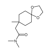 N,N-dimethyl-2-(8-methyl-1,4-dioxaspiro[4.5]decan-8-yl)acetamide Structure