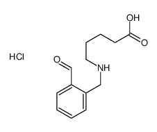 5-[(2-formylphenyl)methylamino]pentanoic acid,hydrochloride Structure