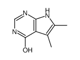 3,7-Dihydro-5,6-dimethyl-4H-pyrrolo[2,3-d]pyrimidin-4-one structure