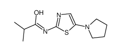 2-methyl-N-(5-pyrrolidin-1-yl-1,3-thiazol-2-yl)propanamide Structure