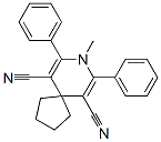 1-Methyl-2,6-diphenyl-4,4-tetramethylene-1,4-dihydropyridine-3,5-dicar bonitrile Structure