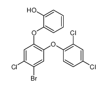 2-[4-bromo-5-chloro-2-(2,4-dichlorophenoxy)phenoxy]phenol Structure
