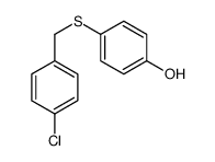 4-[(4-chlorophenyl)methylsulfanyl]phenol Structure