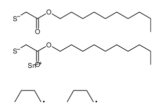 decyl 4,4-dibutyl-7-oxo-8-oxa-3,5-dithia-4-stannaoctadecanoate结构式