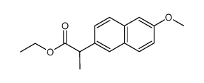 ethyl α-(6-methoxynaphth-2-yl)-propionate Structure