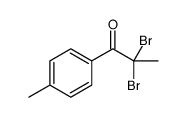 2,2-dibromo-1-(4-methylphenyl)propan-1-one结构式