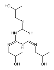 1-[[4,6-bis(2-hydroxypropylamino)-1,3,5-triazin-2-yl]amino]propan-2-ol Structure