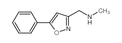 N-甲基-5-苯基-3-异恶唑甲胺结构式
