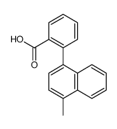 Benzoic acid, 2-(4-methyl-1-naphthalenyl) Structure