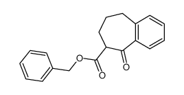 5-oxo-6,7,8,9-tetrahydro-5H-benzocycloheptene-6-carboxylic acid benzyl ester Structure