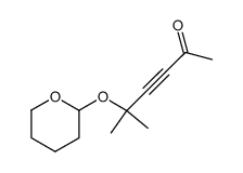 5-pyranyloxy(2)-5-methyl-2-oxo-hex-3-yne Structure