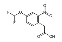 2-[4-(difluoromethoxy)-2-nitrophenyl]acetic acid Structure