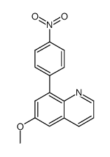 6-methoxy-8-(4-nitro-phenyl)-quinoline Structure