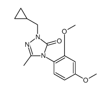 3H-1,2,4-Triazol-3-one, 2-(cyclopropylmethyl)-4-(2,4-dimethoxyphenyl)-2,4-dihydro-5-methyl结构式