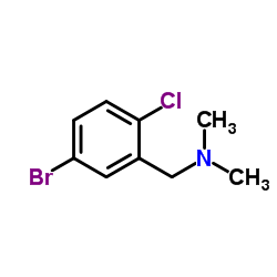 1-(5-Bromo-2-chlorophenyl)-N,N-dimethylmethanamine结构式