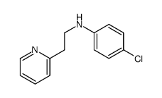 4-chloro-N-(2-pyridin-2-ylethyl)aniline结构式