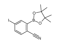 4-iodo-2-(4,4,5,5-tetramethyl-1,3,2-dioxaborolan-2-yl)benzonitrile Structure