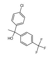 1-(4-Chloro-phenyl)-1-(4-trifluoromethyl-phenyl)-ethanol结构式