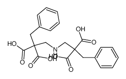 2,2'-dibenzyl-2,2'-(2-aza-propanediyl)-di-malonic acid Structure