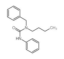 1-benzyl-1-butyl-3-phenyl-urea结构式