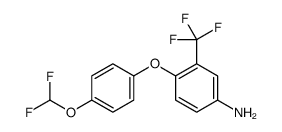 4-[4-(difluoromethoxy)phenoxy]-3-(trifluoromethyl)aniline结构式