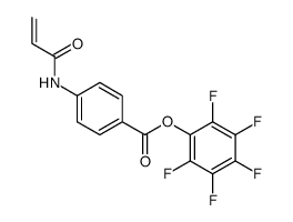 (2,3,4,5,6-pentafluorophenyl) 4-(prop-2-enoylamino)benzoate Structure