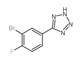 5-(3-Bromo-4-fluoro-phenyl)-2H-tetrazole Structure