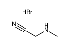 2-methylaminoacetonitrile hydrobromide Structure