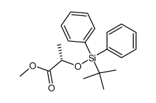 (2S)-2-<(tert-Butyldiphenylsilyl)oxy>propanoic Acid Methyl Ester Structure