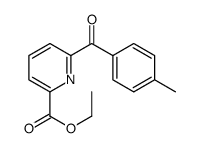 ethyl 6-(4-methylbenzoyl)pyridine-2-carboxylate Structure