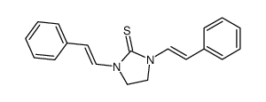 1,3-bis(2-phenylethenyl)imidazolidine-2-thione Structure