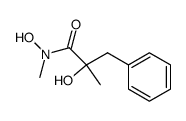 2-Hydroxy-N-methyl-2-(phenylmethyl)propiohydroxamsaeure结构式