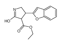 ethyl 4-(1-benzofuran-2-yl)-2-oxopyrrolidine-3-carboxylate Structure