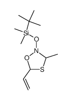 2-(tert-Butyl-dimethyl-silanyloxy)-3-methyl-5-vinyl-[1,4,2]oxathiazolidine Structure