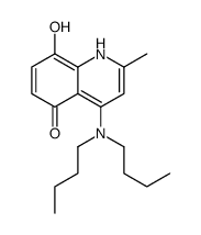 4-(dibutylamino)-8-hydroxy-2-methyl-1H-quinolin-5-one Structure