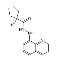 2-Ethyl-2-hydroxy-butyric acid N'-quinolin-8-yl-hydrazide结构式