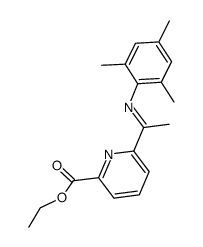 2-COOEt-6-(2,4,6-Me3C6H2N=CMe)C6H3N Structure