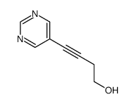 3-Butyn-1-ol, 4-(5-pyrimidinyl)- (9CI)结构式