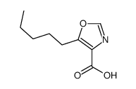 5-pentyl-1,3-oxazole-4-carboxylic acid结构式