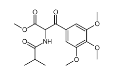 methyl 2-isobutyramido-3-oxo-3-(3,4,5-trimethoxyphenyl)propanoate Structure