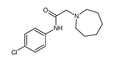 2-(azepan-1-yl)-N-(4-chlorophenyl)acetamide结构式