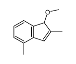 1-methoxy-2,4-dimethyl-1H-indene结构式