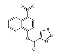 (5-nitroquinolin-8-yl) thiadiazole-4-carboxylate结构式