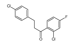 2'-CHLORO-3-(4-CHLOROPHENYL)-4'-FLUOROPROPIOPHENONE structure