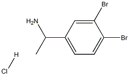 1-(3,4-DIBROMOPHENYL)ETHAN-1-AMINE HYDROCHLORIDE结构式