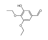 3,4-diethoxy-5-hydroxybenzaldehyde结构式