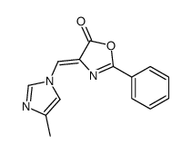 4-[(4-methylimidazol-1-yl)methylidene]-2-phenyl-1,3-oxazol-5-one结构式