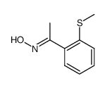 syn-1-(2-Methylmercapto-phenyl)-ethan-1-on-oxim Structure